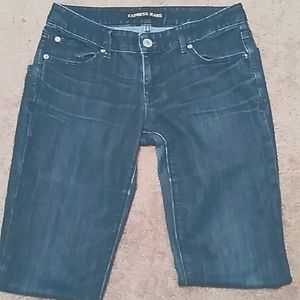 EXPRESS Low Rise Skinny Size 6R Dk Blue Jeans
